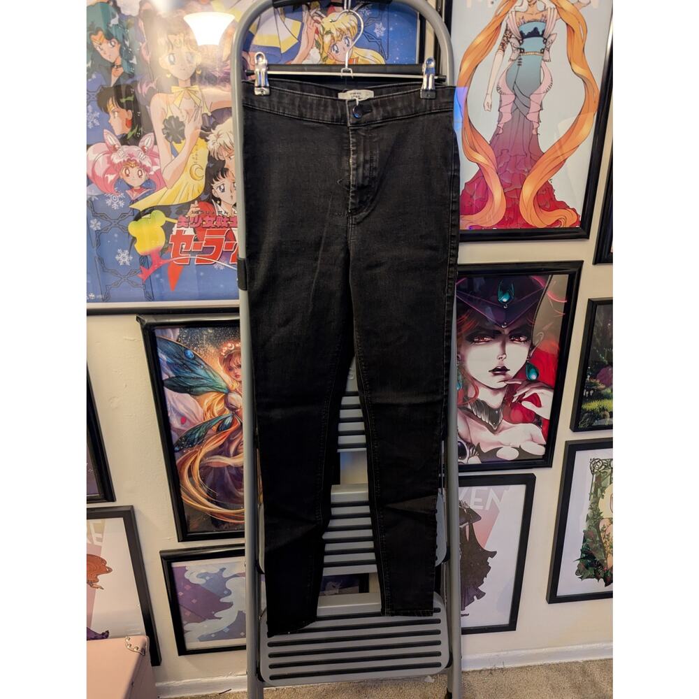Topshop Moto Joni Black Skinny Jegging Sz 28